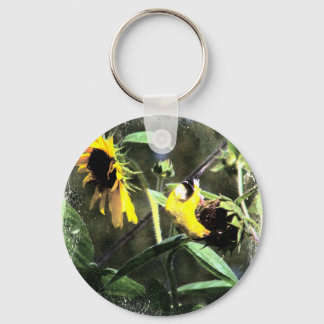 Goldfinch Keychain