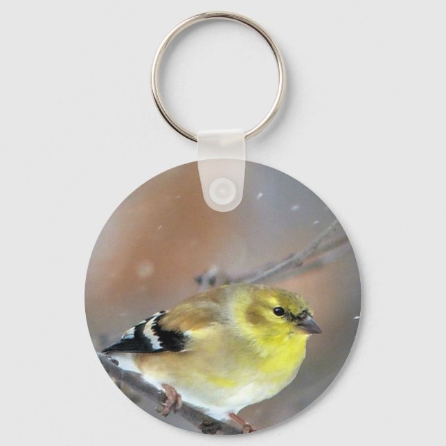 Goldfinch Keychain (Front)