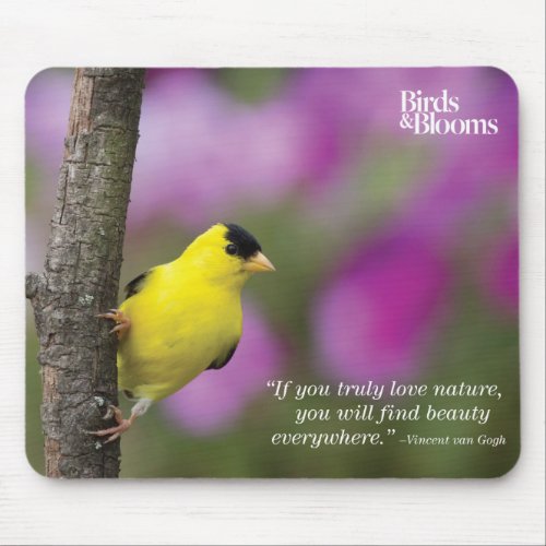 Goldfinch Mouse Pad