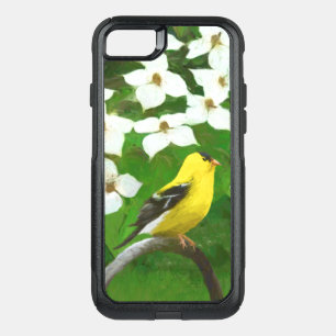 Goldfinch Painting - Cute Original Dog Art OtterBox Commuter iPhone SE/8/7 Case