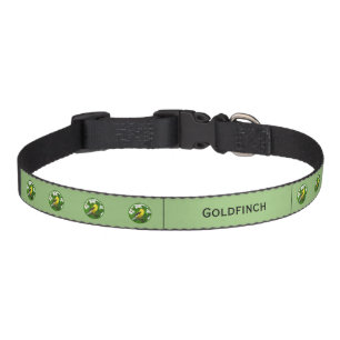 Goldfinch Painting - Cute Original Dog Art Pet Col Collar