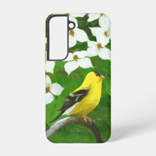 Goldfinch Painting - Cute Original Dog Art Samsung Galaxy S22 Case