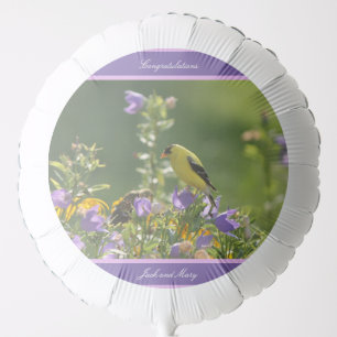 Goldfinch Spring Garden Wedding Balloon