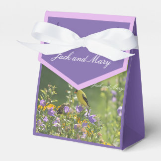Goldfinch Spring Garden Wedding Favor Boxes