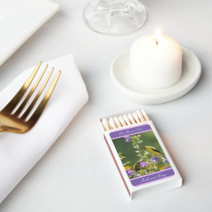 Goldfinch Spring Garden Wedding   Matchboxes