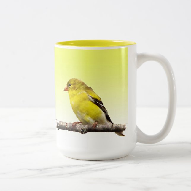 Goldfinch Two-Tone Coffee Mug (Right)