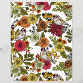 Goldfinches and flowers (Front/Back)