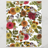 Goldfinches and flowers (Front)