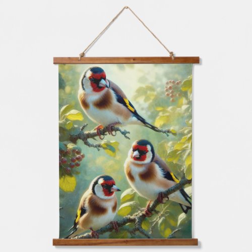 Goldfinches Hanging Tapestry