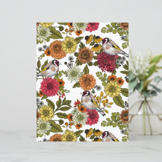 Goldfinches in the garden   (Standing Front)