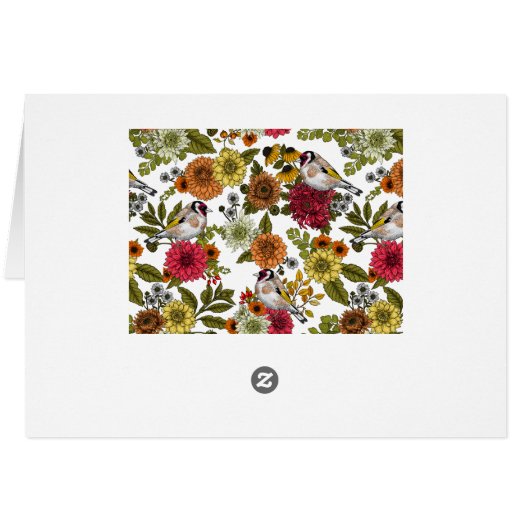 Goldfinches in the garden   (Back Horizontal)