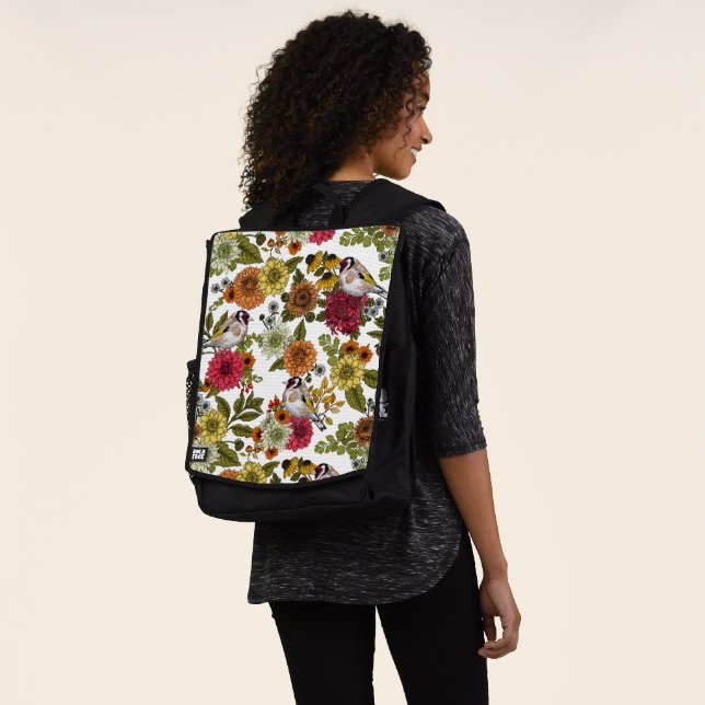 Goldfinches in the garden   backpack (Worn)