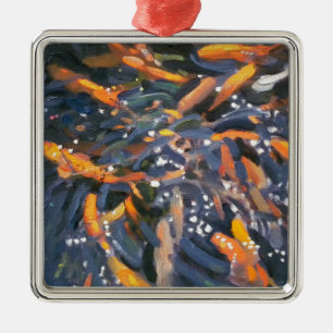 Goldfish 2010 metal ornament