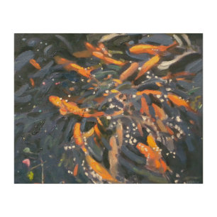 Goldfish 2010 wood wall decor