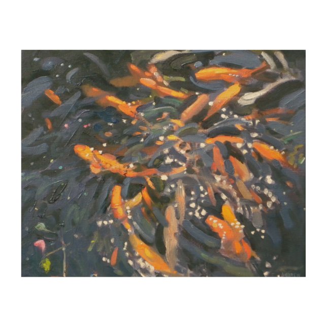 Goldfish 2010 wood wall decor (Front)