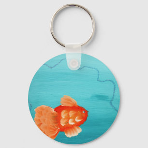 GOLDFISH A SWIMMING KEYCHAIN