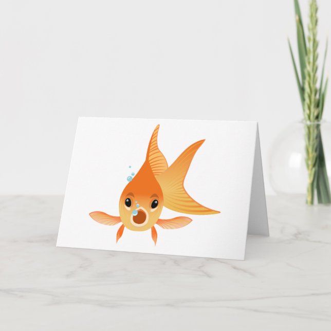 Goldfish Animal Card (Front)