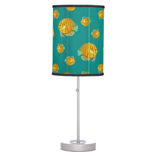 Goldfish aquarium table lamp