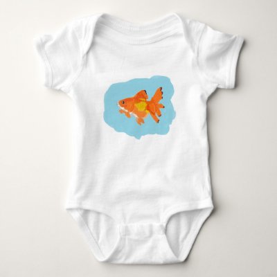 goldfish baby bodysuit