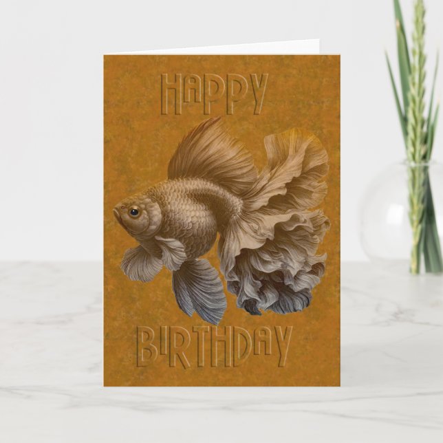 Goldfish - birthday card (Front)