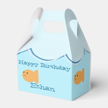 Goldfish Birthday Party Favor Box by Popcornparty at Zazzle