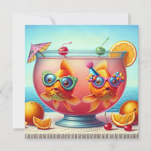 Goldfish Birthday Party Invitation