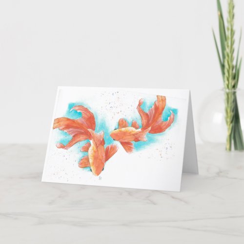 Goldfish Blank Card