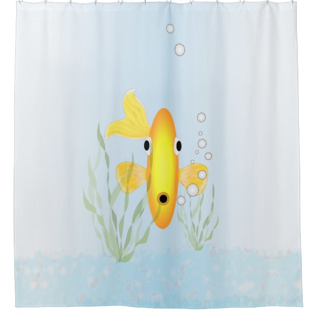 Goldfish Bowl Shower Curtain (Front)