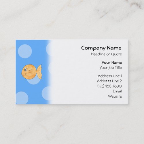 Goldfish. Business Card