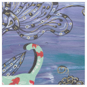 Goldfish Cats Fabric