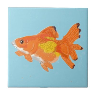 goldfish ceramic tile