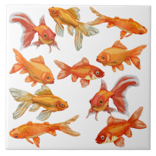 Goldfish Ceramic Tile