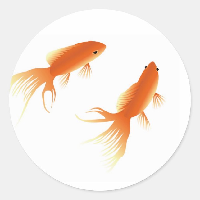 GOLDFISH CLASSIC ROUND STICKER (Front)