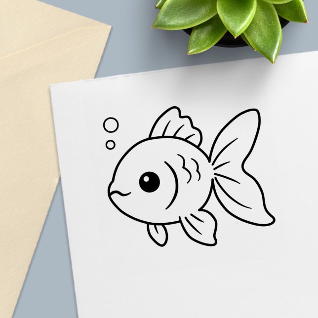 Goldfish Color Me Self-inking Stamp (Creator Uploaded)