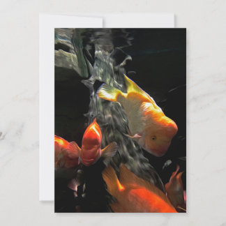 Goldfish |Colorful Aquarium Holiday Card