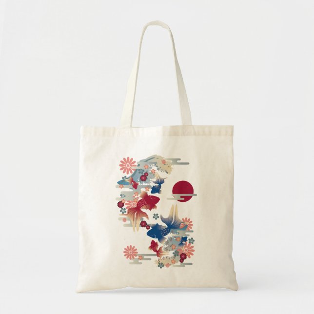 Goldfish Colorful Tote Bag (Front)