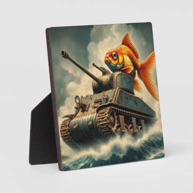 “Goldfish Commander” Desktop Plaque (Front)