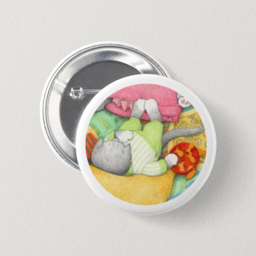 GOLDFISH CRACKERS KITTY Round Button