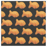 Goldfish Fabric, Black Background Fabric
