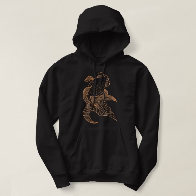Goldfish Freshwater Fish Aquarist Hobby Aquarium F Hoodie (Design Front)