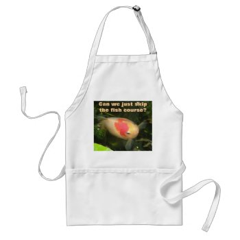 Goldfish Funny Cooking Apron by Fallen_Angel_483 at Zazzle