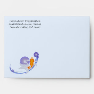Goldfish greeting card envelope