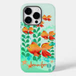 Goldfish in a turquoise ocean Case-Mate iPhone 14 pro case