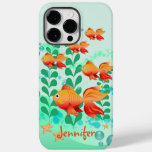 Goldfish in a turquoise ocean Case-Mate iPhone 14 pro max case