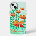 Goldfish in a turquoise ocean Case-Mate iPhone 14 plus case