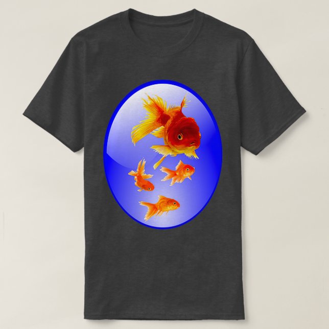 Goldfish in an aquarium T-Shirt (Design Front)