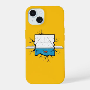 Goldfish in Cracked Floor Minimalist Iphone Case