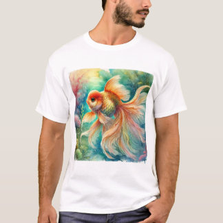Goldfish in Tranquil Waters 240824AREF111 - Waterc T-Shirt