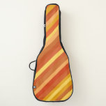 [ Thumbnail: Goldfish-Inspired Colored Stripes Pattern Guitar Case ]