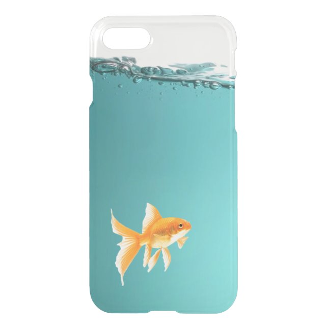 Goldfish iPhone X/8/7 Clear Case (Back)